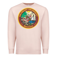 Pale Pink salisbury university vectorized Premium Sweatshirt - linhVisuals