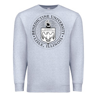Heather Grey Benedictine University Premium Sweatshirt - linhVisuals