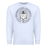 White Benedictine University Premium Sweatshirt - linhVisuals