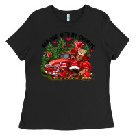 Black Valentine's Day hanging with my gnomies Ladies Tee - FaDigitalArtStudio