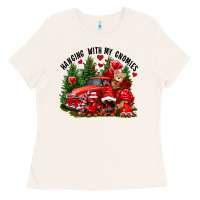 Bone Valentine's Day hanging with my gnomies Ladies Tee - FaDigitalArtStudio