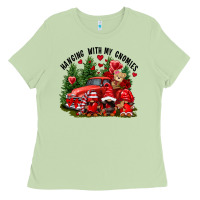 Matcha Valentine's Day hanging with my gnomies Ladies Tee - FaDigitalArtStudio