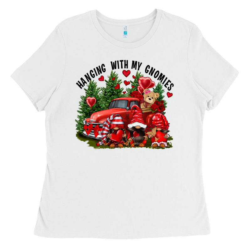 Valentine's Day Hanging With My Gnomies Ladies Tee by FaDigitalArtStudio | Teevron