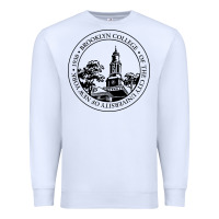 White Brooklyn College Premium Sweatshirt - linhVisuals