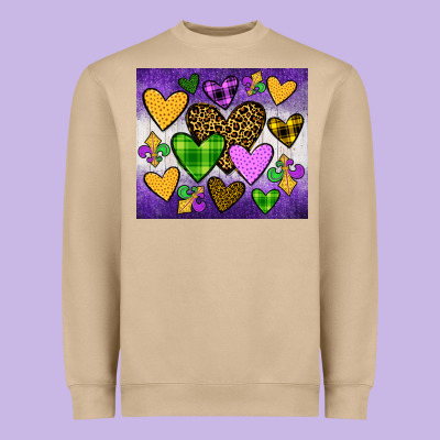Mardi Gras Heavyweight Sweatshirt Designed By Jahusdesignshop