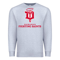 Heather Grey fighting saints Premium Sweatshirt - linhVisuals