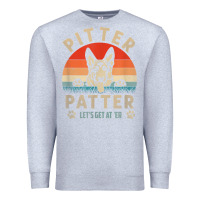 Heather Grey pitter tshirt patter german shepherd dog funny vintage retro t shirt Premium Sweatshirt - linhVisuals