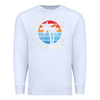 White santa cruz california ca vintage graphic retro 70s t shirt Premium Sweatshirt - linhVisuals