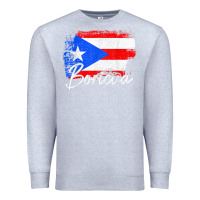 Heather Grey puerto rico boricua vintage puerto rican flag pride t shirt Premium Sweatshirt - linhVisuals
