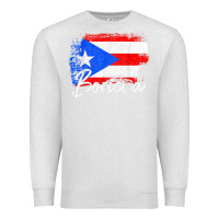 Oatmeal Heather puerto rico boricua vintage puerto rican flag pride t shirt Premium Sweatshirt - linhVisuals