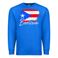 True Royal puerto rico boricua vintage puerto rican flag pride t shirt Premium Sweatshirt - linhVisuals