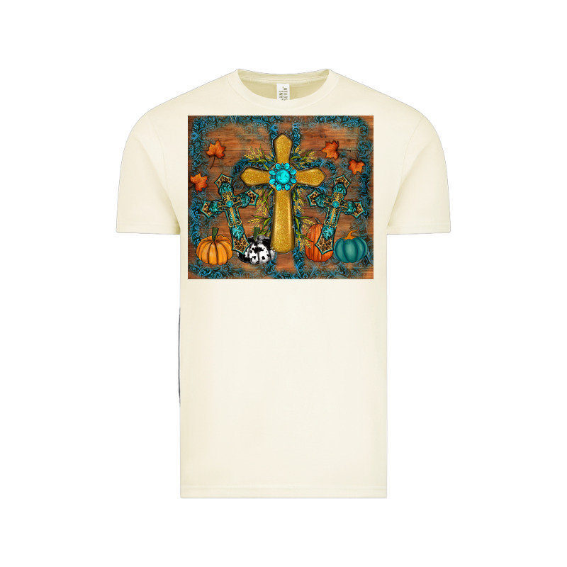 Fall Cross Tumbler Vintage Tee by RanaPortraitStore | Teevron
