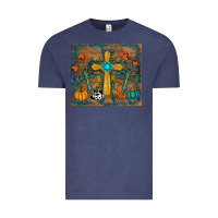 Vintage Denim fall cross tumbler Vintage Tee - RanaPortraitStore
