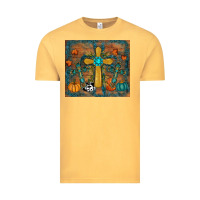 Vintage Mustard fall cross tumbler Vintage Tee - RanaPortraitStore