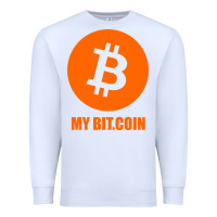 White my bitcoin Premium Sweatshirt - linhVisuals