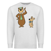 Oatmeal Heather Yogi Bear Premium Sweatshirt - linhVisuals