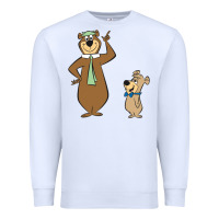 White Yogi Bear Premium Sweatshirt - linhVisuals