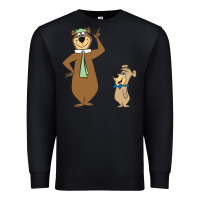 Black Yogi Bear Premium Sweatshirt - linhVisuals