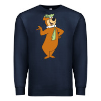 Navy Yogi Bear Premium Sweatshirt - linhVisuals