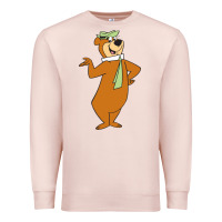 Pale Pink Yogi Bear Premium Sweatshirt - linhVisuals