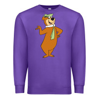 Purple Yogi Bear Premium Sweatshirt - linhVisuals