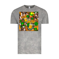 St. Patrick's Day Pig With Beer And Shamrock Vintage Tee | Teevron