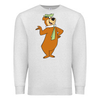 Oatmeal Heather Yogi Bear Premium Sweatshirt - linhVisuals