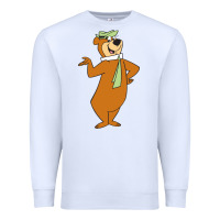 White Yogi Bear Premium Sweatshirt - linhVisuals
