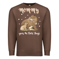 Chestnut best mom hugs mama bear cute mother's day Premium Sweatshirt - linhVisuals