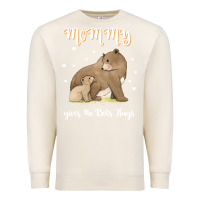 Sandshell best mom hugs mama bear cute mother's day Premium Sweatshirt - linhVisuals