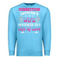 Ocean Blue correction officers wife sentenced to a life of love Premium Sweatshirt - linhVisuals