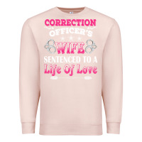 Pale Pink correction officers wife sentenced to a life of love Premium Sweatshirt - linhVisuals