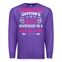 Purple correction officers wife sentenced to a life of love Premium Sweatshirt - linhVisuals