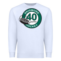 White skidmore+anniversary Premium Sweatshirt - linhVisuals