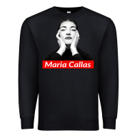 Black Maria Callas Premium Sweatshirt - linhVisuals