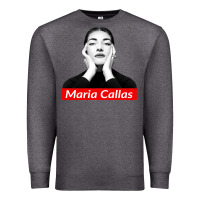 Charcoal Heather Maria Callas Premium Sweatshirt - linhVisuals