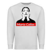 Dove Grey Maria Callas Premium Sweatshirt - linhVisuals