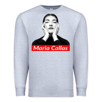 Heather Grey Maria Callas Premium Sweatshirt - linhVisuals