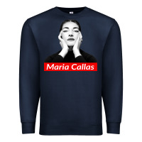 Navy Maria Callas Premium Sweatshirt - linhVisuals