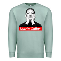 Seafoam Maria Callas Premium Sweatshirt - linhVisuals