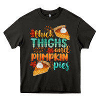 Asphalt thick thighs and pumpkin pies Heavy Core Tee - CowGirlArtShop
