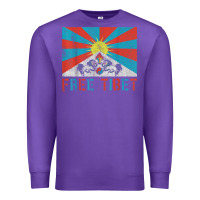 Purple free tibet Premium Sweatshirt - linhVisuals