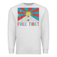 Oatmeal Heather free tibet Premium Sweatshirt - linhVisuals