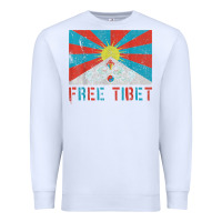 White free tibet Premium Sweatshirt - linhVisuals