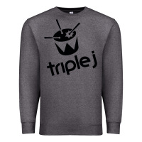 Charcoal Heather triple j Premium Sweatshirt - linhVisuals