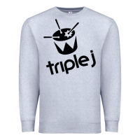 Heather Grey triple j Premium Sweatshirt - linhVisuals