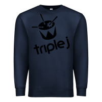 Navy triple j Premium Sweatshirt - linhVisuals