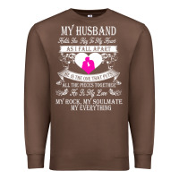 Chestnut my husband holds the key to my heart Premium Sweatshirt - linhVisuals