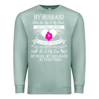 Seafoam my husband holds the key to my heart Premium Sweatshirt - linhVisuals