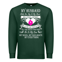 Sports Green my husband holds the key to my heart Premium Sweatshirt - linhVisuals